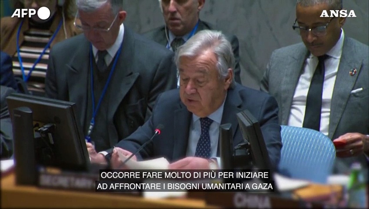 Gaza, Guterres: "Serve un vero cessate-il-fuoco umanitario"