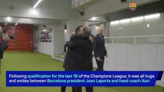 The hug that shows Laporta backs Xavi?