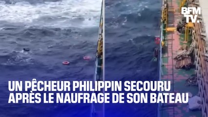 Un pêcheur philippin sauvé miraculeusement après le naufrage de son bateau