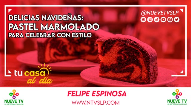 Delicias Navideñas: Pastel Marmolado para Celebrar con Estilo