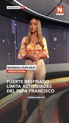 Preocupa la salud del Papa Francisco, padece un resfriado