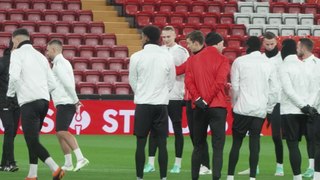 LASK training at Anfield ahead of Europa League clash against Liverpool