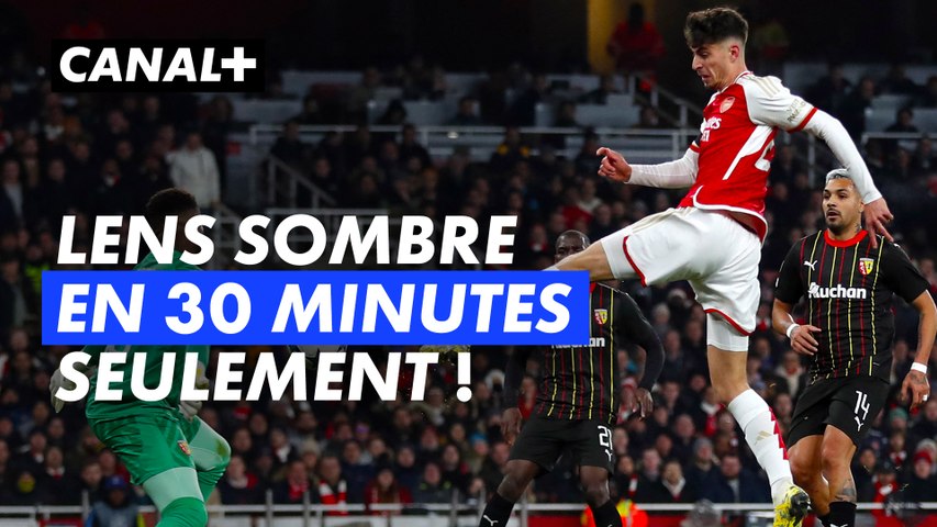 Arsenal - RC Lens : quatre buts encaissés en 30 minutes, les Lensois sombrent (vidéo)