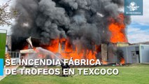 Dos personas resultan heridas por incendio en los límites de Texcoco y Chicoloapan