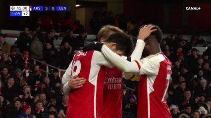 Le but de Odegaard - Arsenal / Lens - Ligue des Champions 2023-24 (J5)