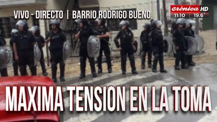 Desalojo y represión en una toma en el barrio Rodrigo Bueno