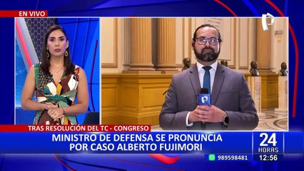 Ministro de Defensa asegura que respetarán la decisión del PJ sobre caso de Alberto Fujimori