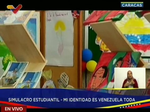 Jóvenes de la U. E. Maestro Aristóbulo participan en simulacro estudiantil en defensa de el Esequibo