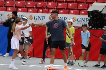 Carlos Alcaraz y Tommy Paul en las actividades previas al ‘TennisFest 2023’