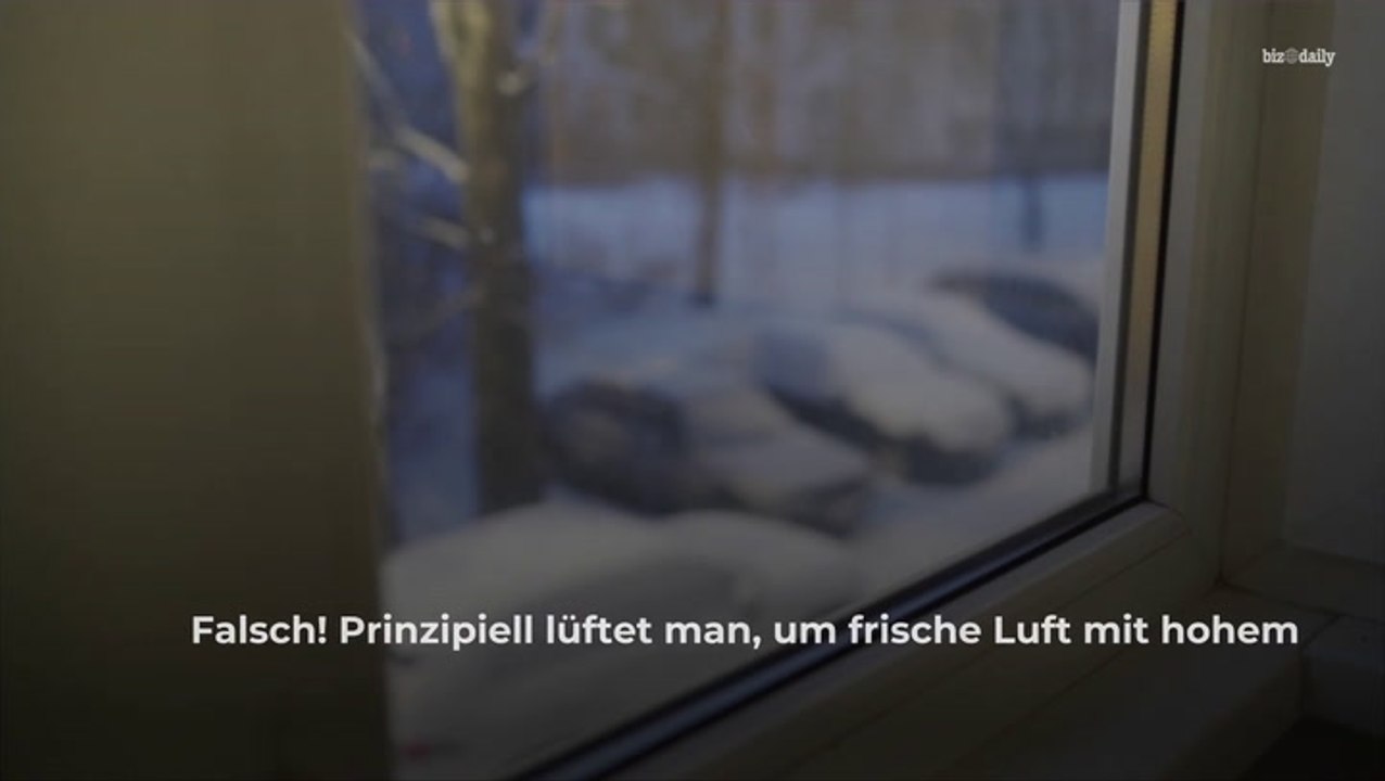 Ist es sinnvoll, bei Schnee zu lüften?