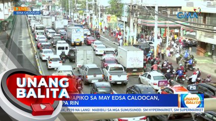 Daloy ng trapiko sa may EDSA Caloocan, mabigat pa rin | UB