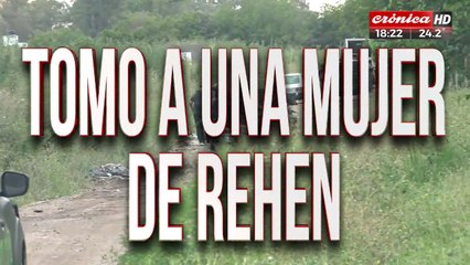 Tomó a una mujer de rehen: la policía lo tiene rodeado