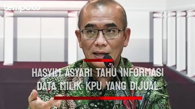 Tahu Ada Data KPU yang Dijual Senin Lalu, Ini yang Dilakukan Hasyim Asyari