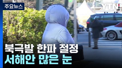 [날씨] 북극발 한파 절정, 서울 -7.3℃...서해안 많은 눈 / YTN