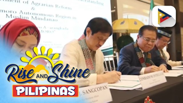 DAR at MAFAR, lumagda ng MOA para sa pagpapatupad ng Comprehensive Reform Program sa BARMM