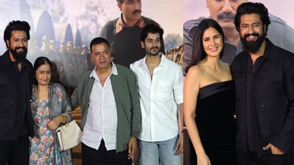 Sam Bahadur Screening: Vicky Kaushal की Film देखने पहुंची Katrina Kaif, Actor ने छुए मां बाप के पैर