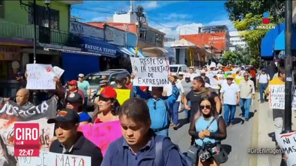 Protestan en Chilpancingo y Acapulco por la violencia contra periodistas en Guerrero