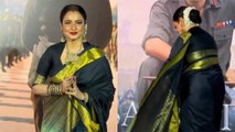 Evergreen Rekha Surprises Everyone at Sam Bahadur Screening By Bowing Down to Vicky Kaushal's Poster