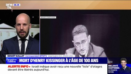 Henry Kissinger, ancien secrétaire d'État et grande figure de la diplomatie américaine, est mort à 100 ans