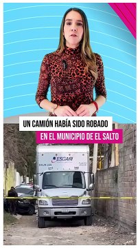 Policías de Tlaquepaque lograron recuperar un camión de carga que había sido robado, los ladrones saquearon mercancía con un valor aproximado de 8 millones #TuNotiReel