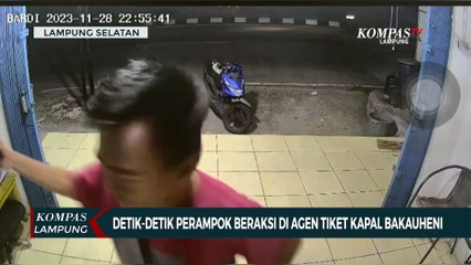 Download Video: Detik-Detik Perampok Beraksi di Agen Tiket Kapal Bakauheni