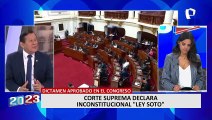 Salhuana sobre congresistas implicados en presunta red criminal: “Que se investigue y se determine las responsabilidades”