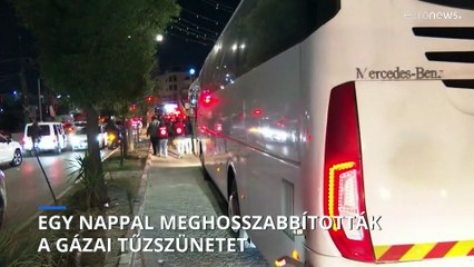A Hamász 16 izraeli és thai túszt adott 30 palesztinért cserébe