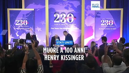 下载视频: Henry Kissinger, muore a 100 anni l'ex segretario di Stato statunitense