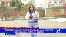 Surco: delincuentes a bordo de camioneta de alta gama asaltan a mujeres