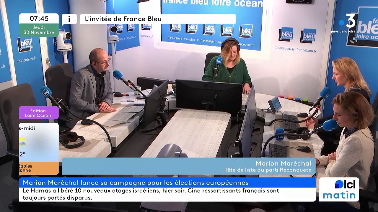 Marion Maréchal, tête de liste du parti "Reconquête" aux Européennes