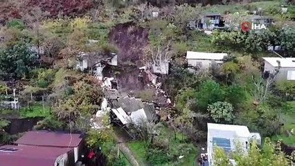 Bursa’da sel ve heyelan evi yuttu