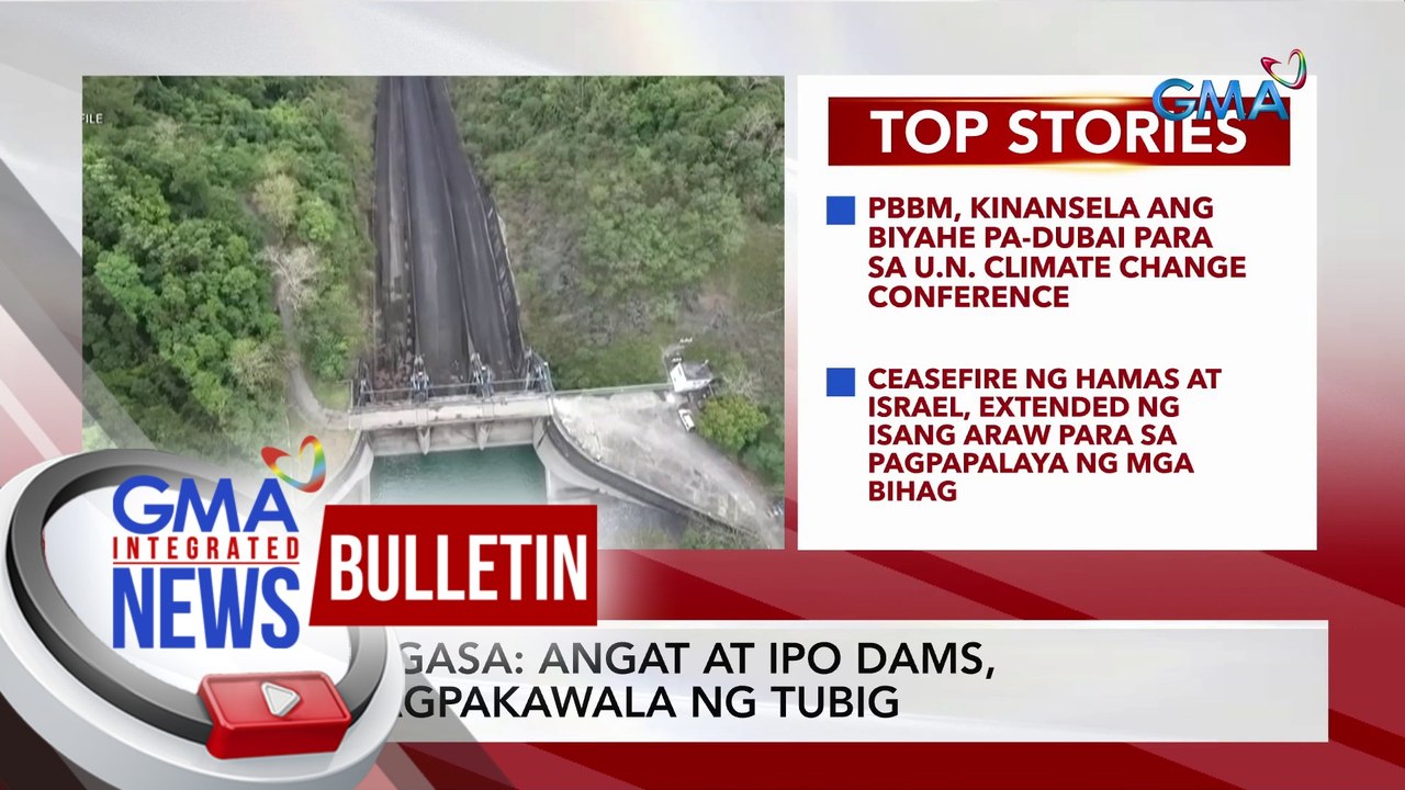 PAGASA: Angat at Ipo Dams, nagpakawala ng tubig | GMA Integrated News Bulletin