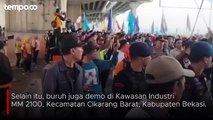 Dua Titik Demo Buruh di Bekasi, Tutup Akses Jalan Tol