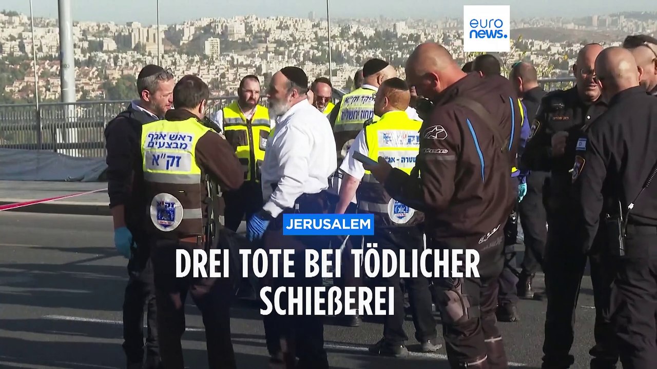 Tötliche Schießerei in Jerusalem: Mindestens eine Frau ist getötet worden