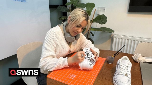 Talented sculptor turns trainers into works of art and sells them to celebrities