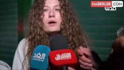 Filistin'in cesur kızı" da olarak bilinen Ahed Tamimi serbest bırakıldı