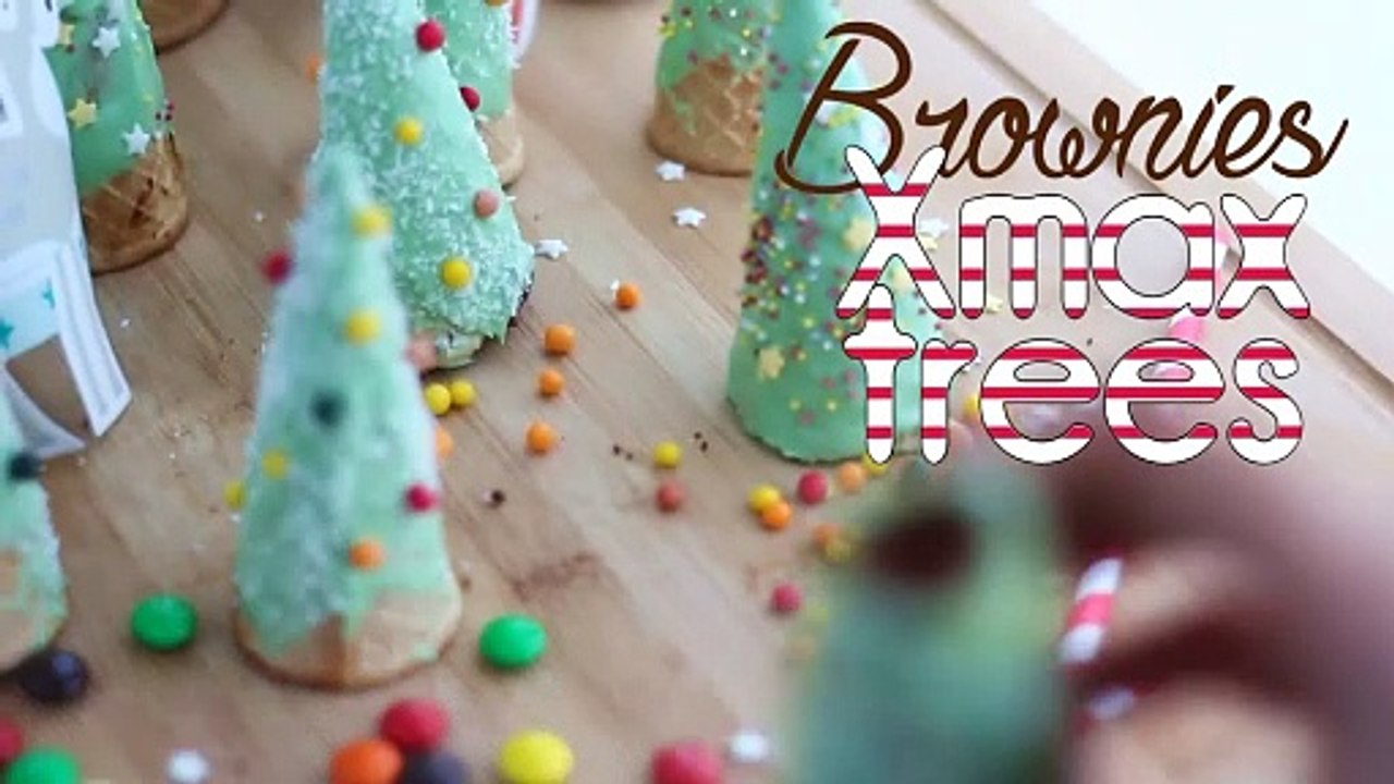 Brownie christmas trees
