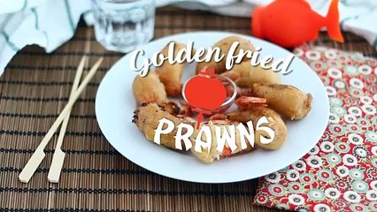 Golden fried prawns - video recipe!