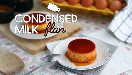 Condensed milk flan