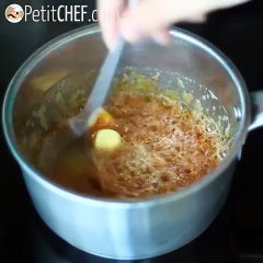 Caramel and chocolate tarts