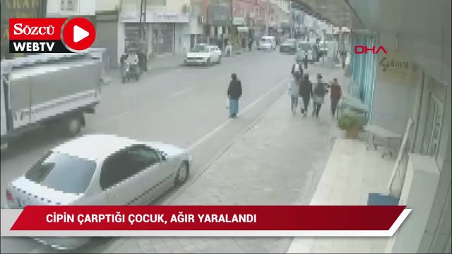Koşarak yolun karşısına geçerken cipin çarptığı çocuk, ağır yaralandı