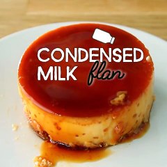 Condensed milk flan