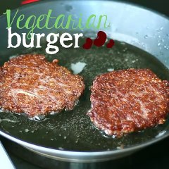 Vegetarian red beans burger - video recipe!