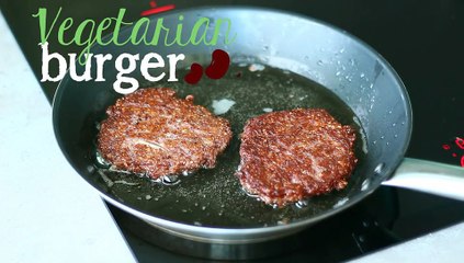 Vegetarian red bean burgers - video recipe!