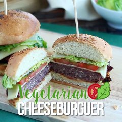 Vegetarian red bean burger