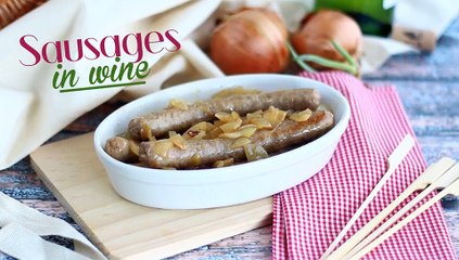 Sausages in white wine