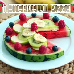 Watermelon pizza: a refreshing fruit delight