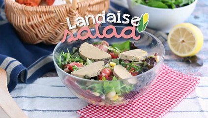 Landaise salad with foie gras (périgourdine salad)