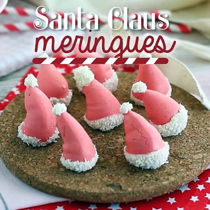 Santa claus meringues