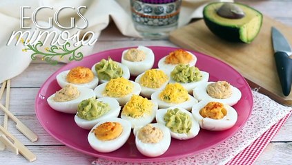Deviled eggs, 4 variations